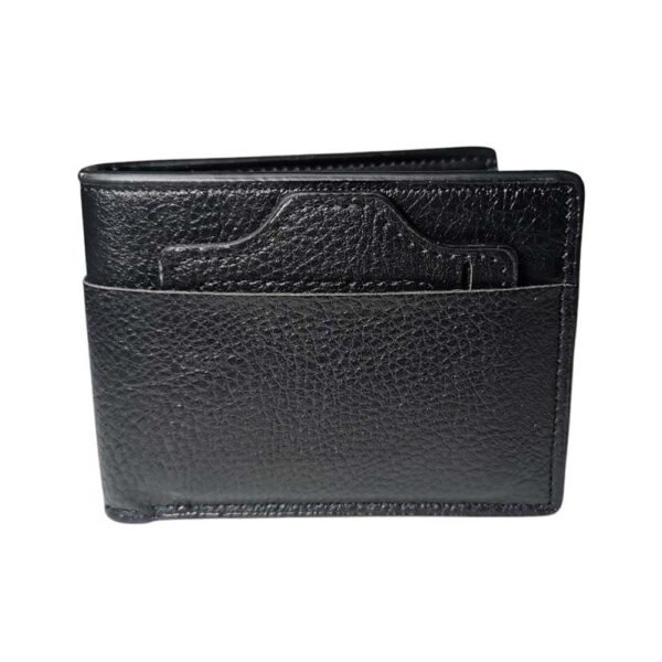 Billetera para hombre, con credencial, negro