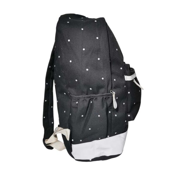 Mochila de 3 pzs, modelo puntos, negro - Imagen 4