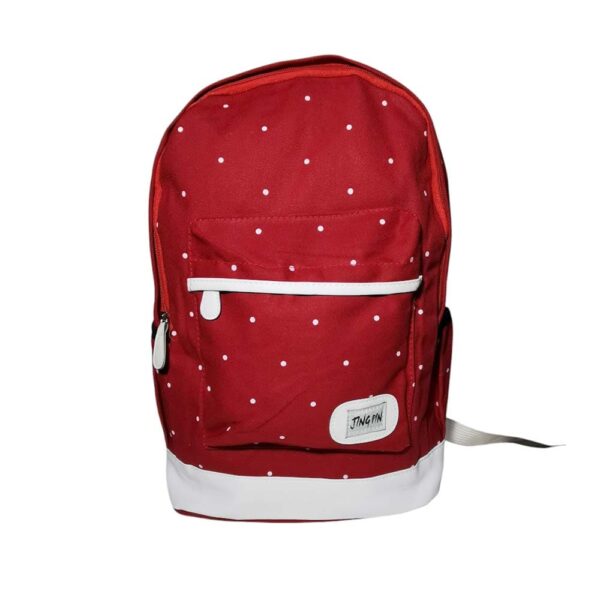 Mochila de 3 pzs, modelo puntos, rojo - Imagen 2