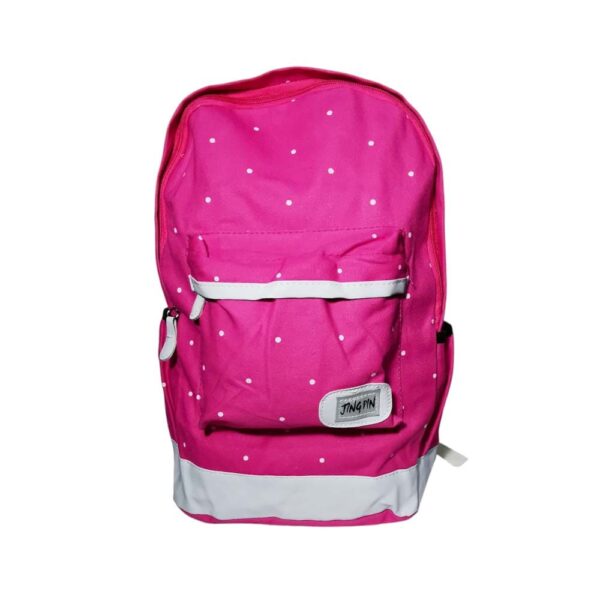 Mochila de 3 pzs, modelo puntos, rosa - Imagen 2