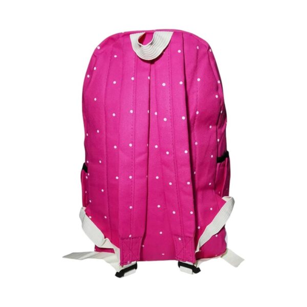 Mochila de 3 pzs, modelo puntos, rosa - Imagen 3