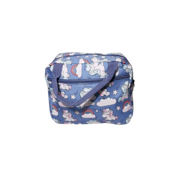 Mochila de 3pzs, impermeable, Kawaii, unicornio, azul - Imagen 5