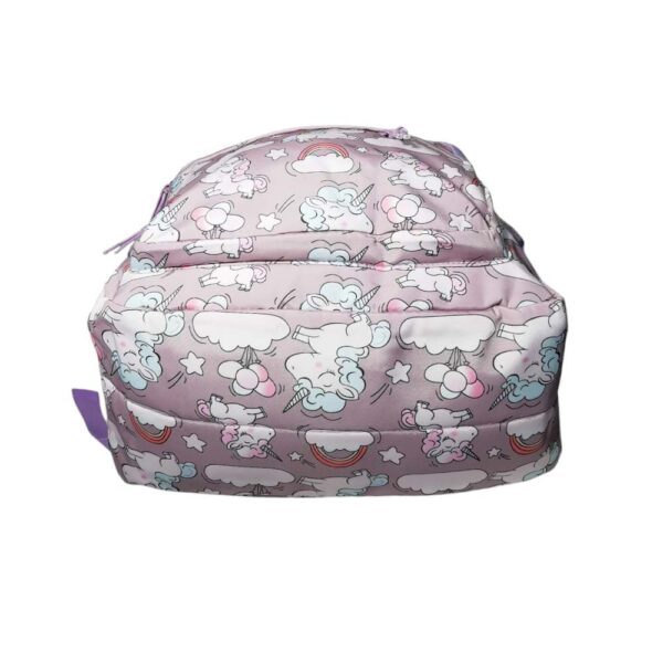 Mochila de 3pzs, impermeable, Kawaii, unicornio, lila - Imagen 3