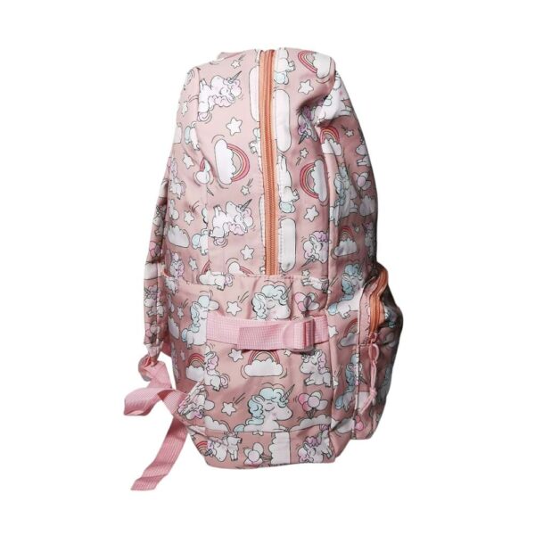 Mochila de 3pzs, impermeable, Kawaii, unicornio, rosa - Imagen 2