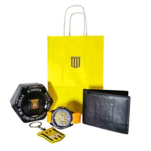 Set hincha The Strongest, reloj rubber, billetera, box