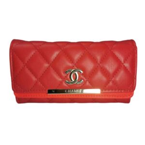 Billetera Chanel, rojo