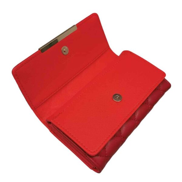 Billetera Chanel, rojo - Imagen 3