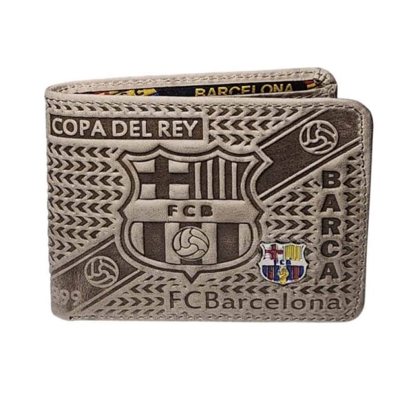 Billetera de cuero Barcelona, beige