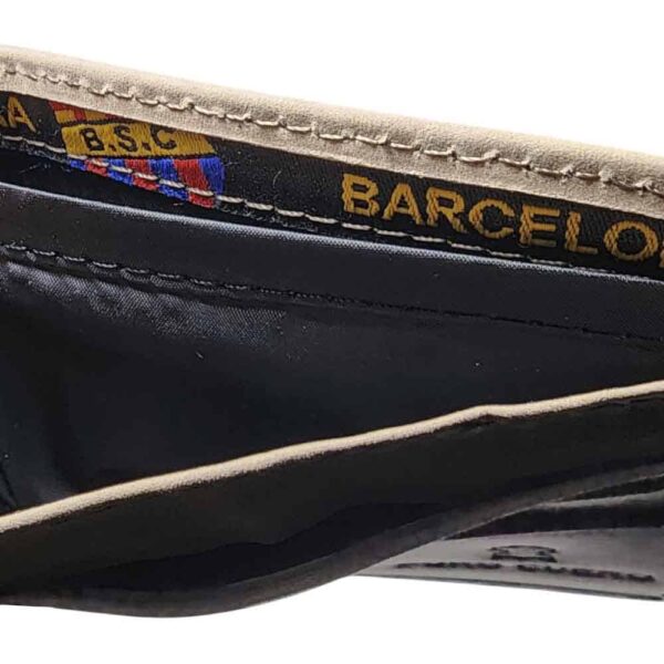 Billetera de cuero Barcelona, beige - Imagen 6