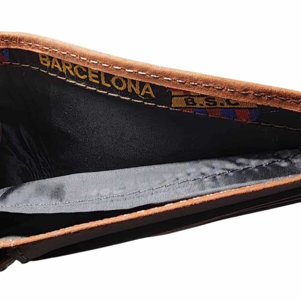 Billetera de cuero Barcelona, naranja - Imagen 6