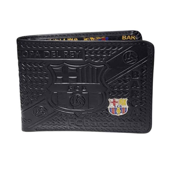 Billetera de cuero Barcelona, negro