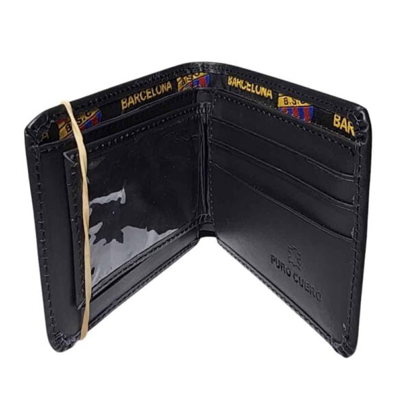 Billetera de cuero Barcelona, negro - Imagen 5