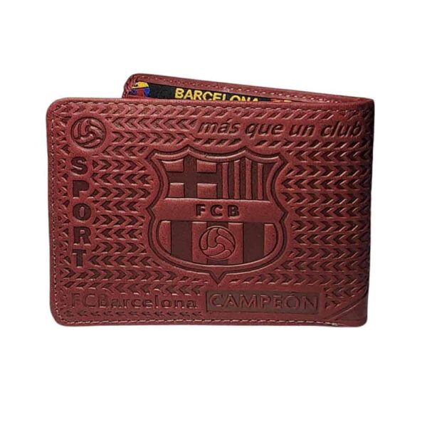 Billetera de cuero Barcelona, rojo - Imagen 2