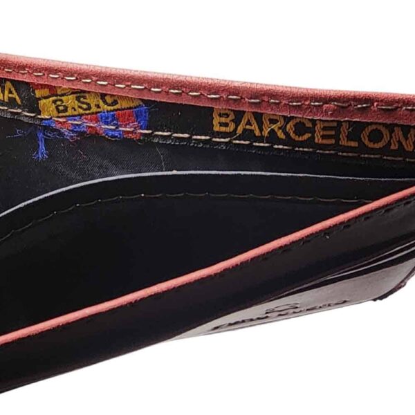 Billetera de cuero Barcelona, rojo - Imagen 6