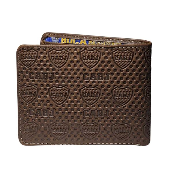 Billetera de cuero Boca Juniors, cafe - Imagen 2