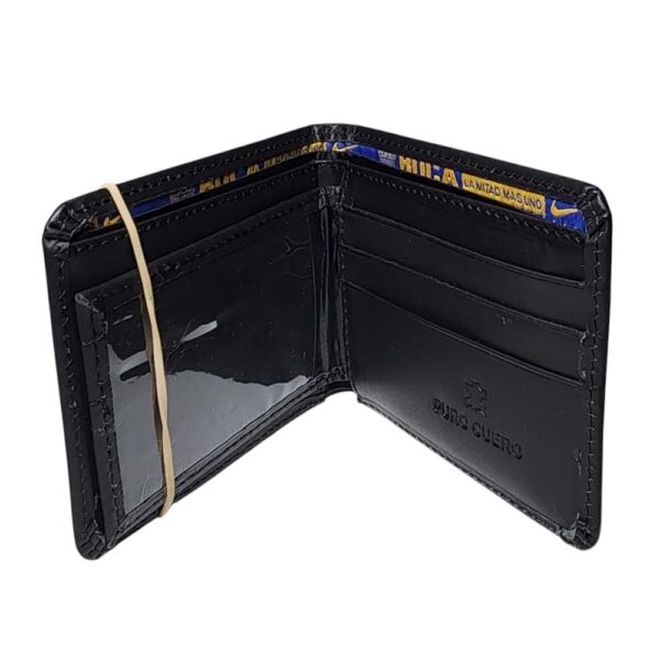 Billetera de cuero Boca Juniors, negro - Imagen 5