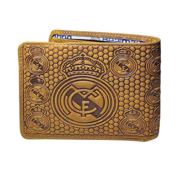 Billetera de cuero Real Madrid, camel - Imagen 2