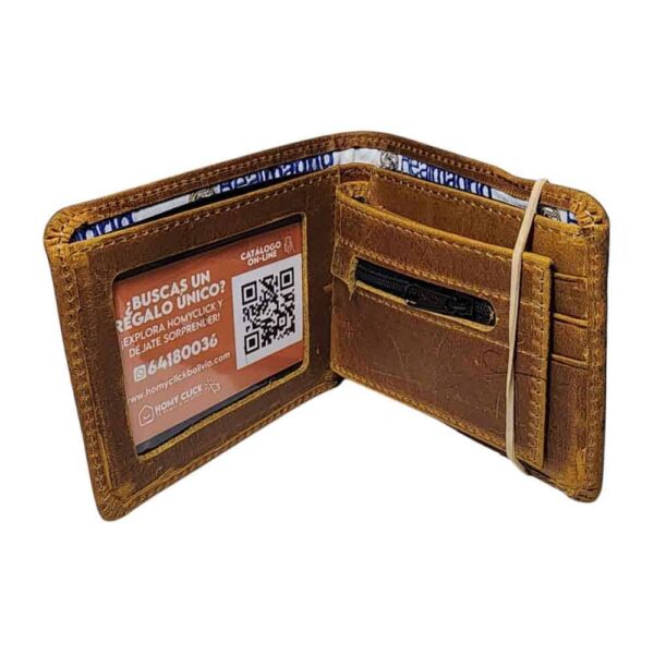 Billetera de cuero Real Madrid, camel - Imagen 4