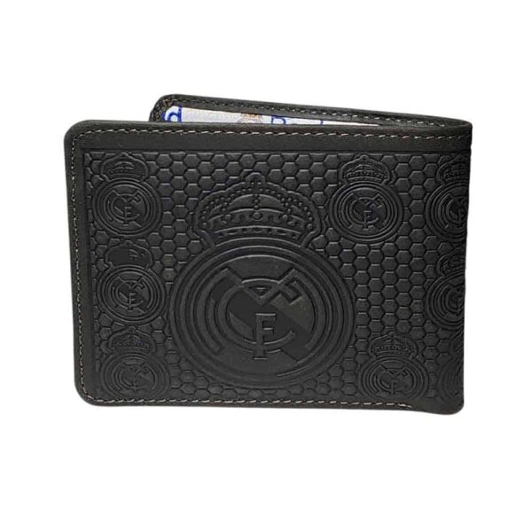 Billetera de cuero Real Madrid, negro - Imagen 2