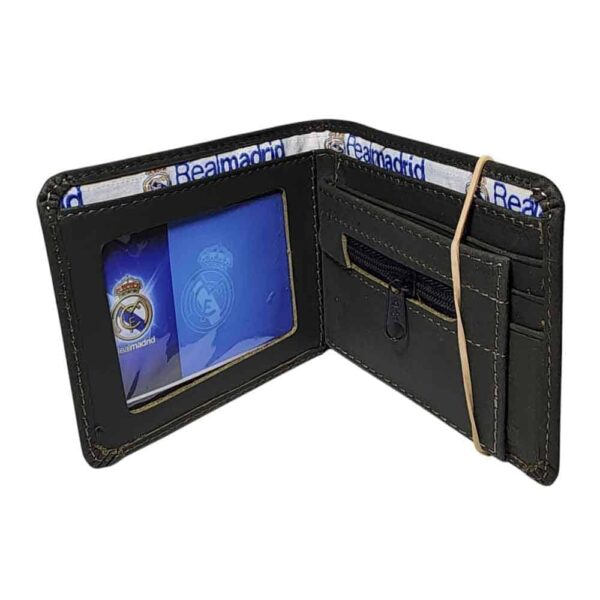 Billetera de cuero Real Madrid, negro - Imagen 4