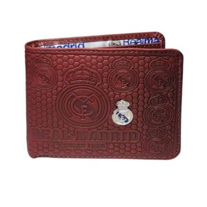 Billetera de cuero Real Madrid, rojo
