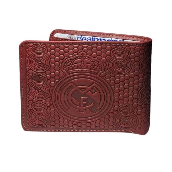 Billetera de cuero Real Madrid, rojo - Imagen 2