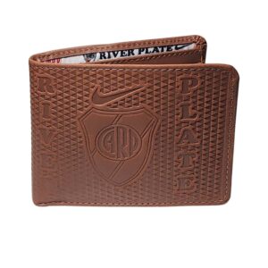 Billetera de cuero River Plate, naranja