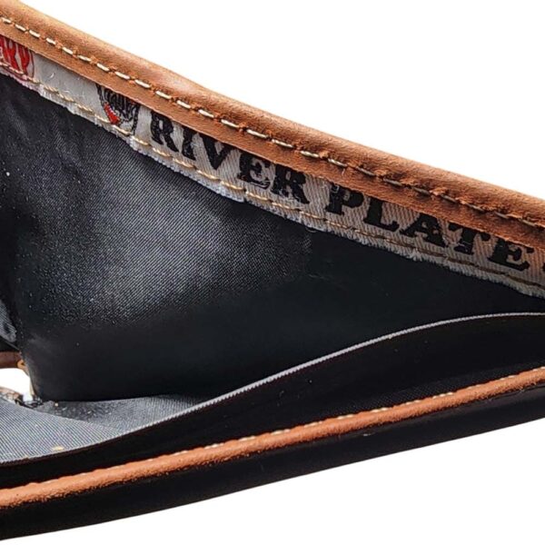 Billetera de cuero River Plate, naranja - Imagen 6