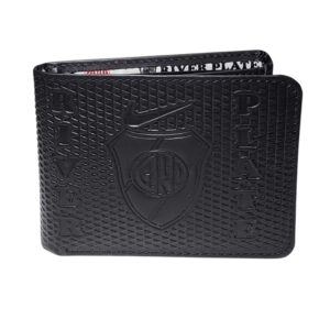 Billetera de cuero River Plate, negro