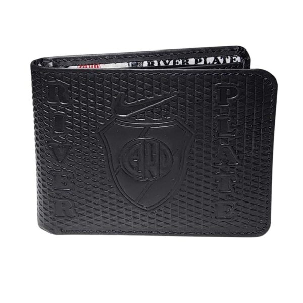 Billetera de cuero River Plate, negro