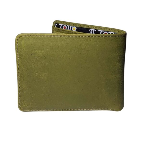 Billetera de cuero Totto, verde - Imagen 2