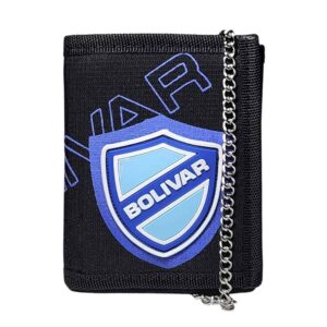 Billetera de lona con cadena, club Bolivar
