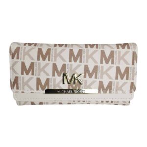 Billetera Michael Kors, blanco MK