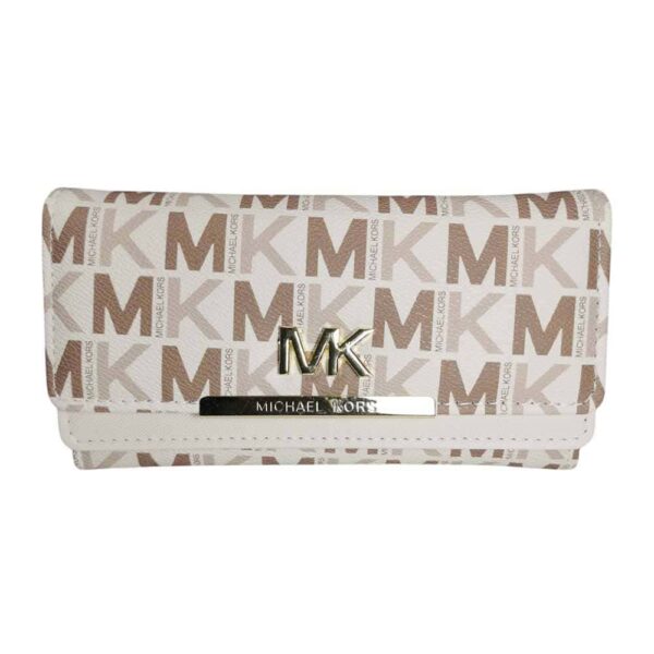 Billetera Michael Kors, blanco MK