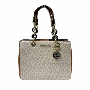 Bolso de hombro mediano Teagen Michael Kors, Beige