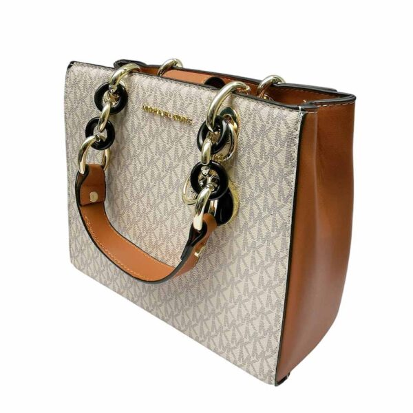 Bolso de hombro mediano Teagen Michael Kors, Beige - Imagen 3