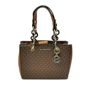 Bolso de hombro mediano Teagen Michael Kors, Cafe