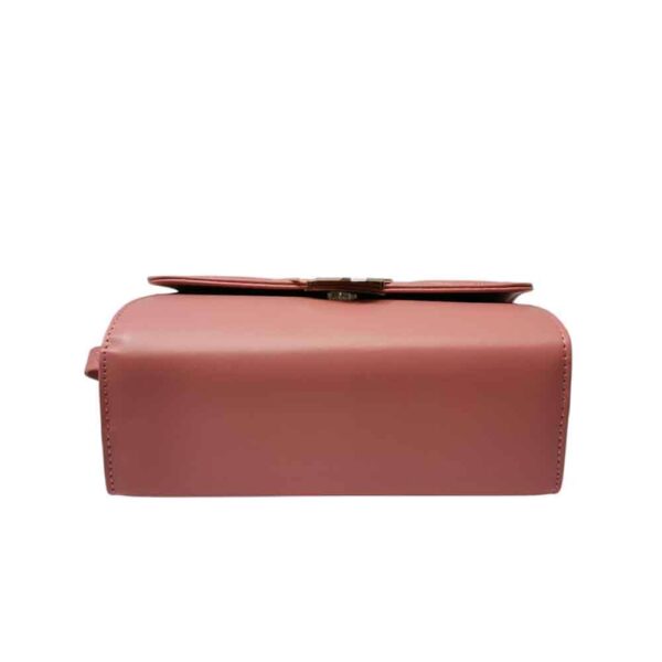 Bolso mediano cuadros bordados, rosa sandia - Imagen 5