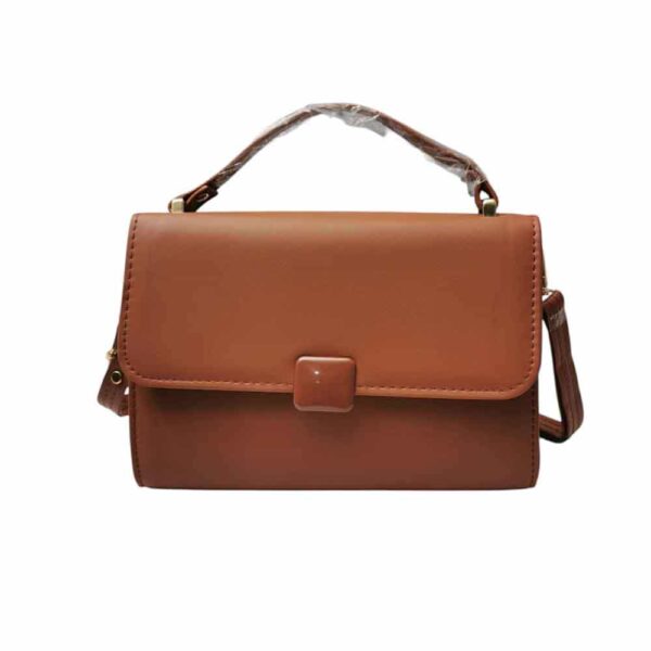 Bolso mediano minimalista, camel