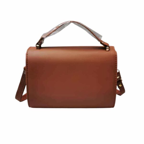 Bolso mediano minimalista, camel - Imagen 2