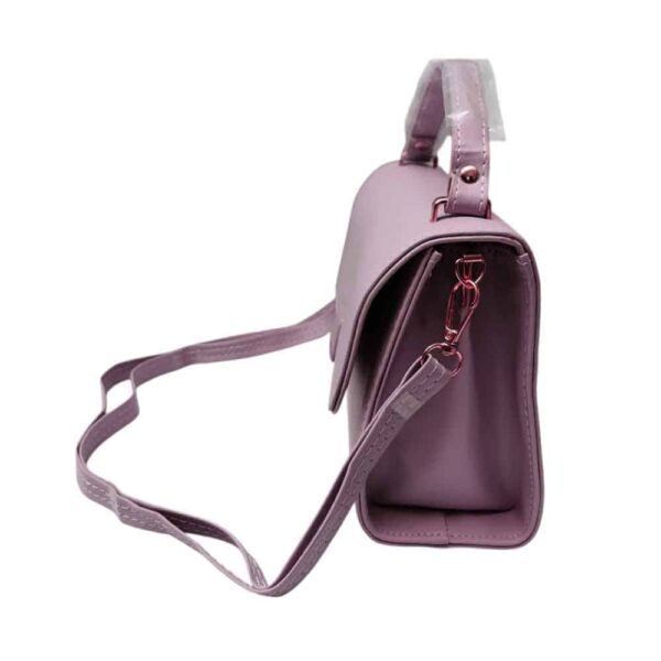 Bolso mediano minimalista, lila - Imagen 3