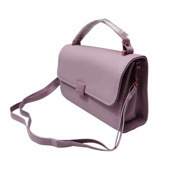 Bolso mediano minimalista, lila - Imagen 4