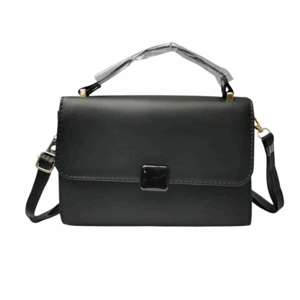 Bolso mediano minimalista, negro