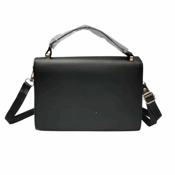Bolso mediano minimalista, negro - Imagen 2