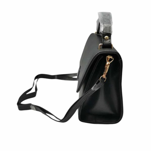 Bolso mediano minimalista, negro - Imagen 3
