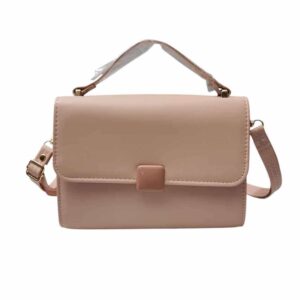 Bolso mediano minimalista, rosa