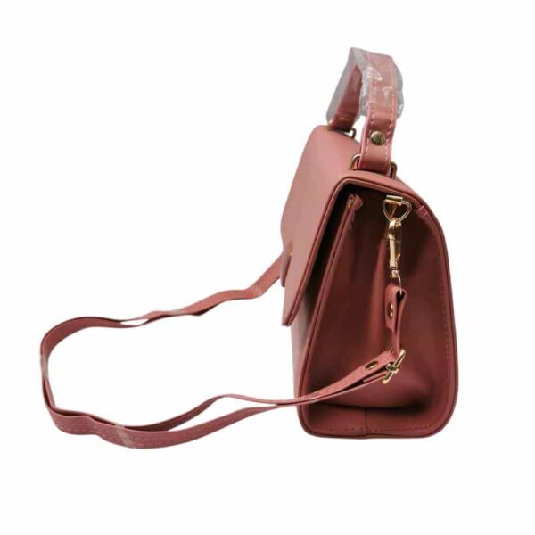 Bolso mediano minimalista, rosa sandia - Imagen 3