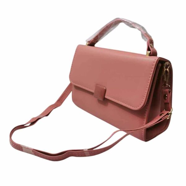 Bolso mediano minimalista, rosa sandia - Imagen 4