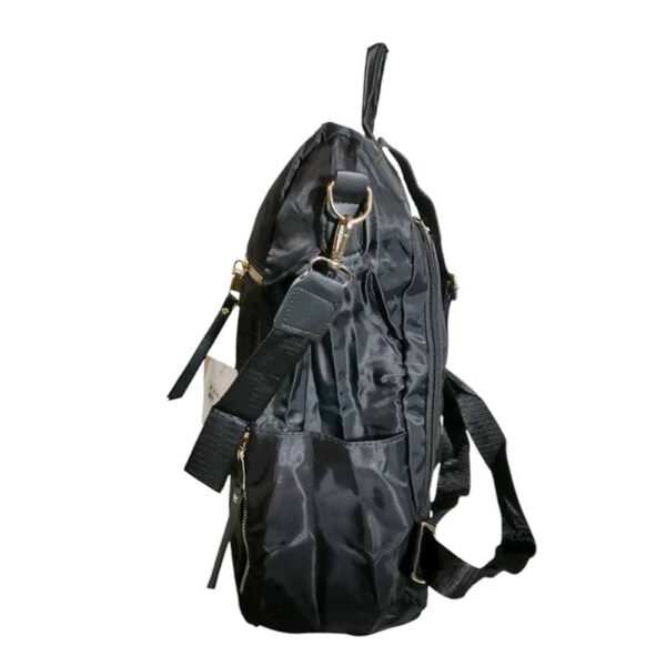 Mochila cartera antirrobo, oficio, 3 cremalleras, negro - Imagen 3