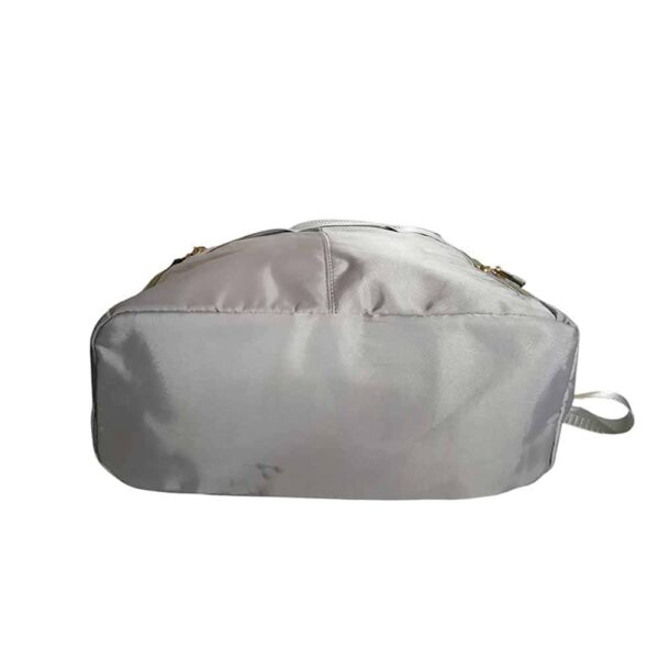 Mochila cartera antirrobo, oficio, 3 cremalleras, plomo - Imagen 4
